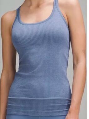 Lululemon-Ebb to Street Tank Top Light Support, B/C Cup - Prep Blue Size 12